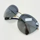 thumbnail image 2 of MIU MIU SMU 54P Oversized Gold Blue Rimless Metal Sunglasses MU54PS Authentic, 2 of 6