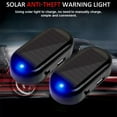 thumbnail image 5 of Solar Powered Car Warning Lights Anti-Theft LED Flashing Security Light with USB Charger Port Vehicle Stimulated Dummy Alarm for Car Interior-Blue, 5 of 9