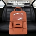 thumbnail image 5 of Kumdkd Car Seat Back Organizer Hanging Storage Bag, Large Capacity Multi-Pocket Non-Woven Car Storage for SUV Van Truck, Travel Kids Toys Snacks Essentials Organizer, Brown 21.6x15.7in, 5 of 7