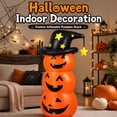 thumbnail image 5 of Hvmvliv 4.6FT Halloween Inflatable Pumpkin Ghost with Luminous Effect for Outdoor Yard Courtyard Party Scene Display, 5 of 6