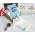 thumbnail image 5 of Men's Up to Snow Good Socks Funny Christmas Winter Weather Snowman Novelty Footwear, 5 of 9