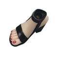 thumbnail image 3 of Figura 1/6 Sandalias de tacón alto Muñeca Modelo de tacones altos Disfraz para figura de 12 pulgadas Negro, 3 of 9