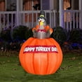 thumbnail image 2 of Airblown Inflatables Yard Inflatable, Animated Rising Turkey, 4.5', 2 of 2