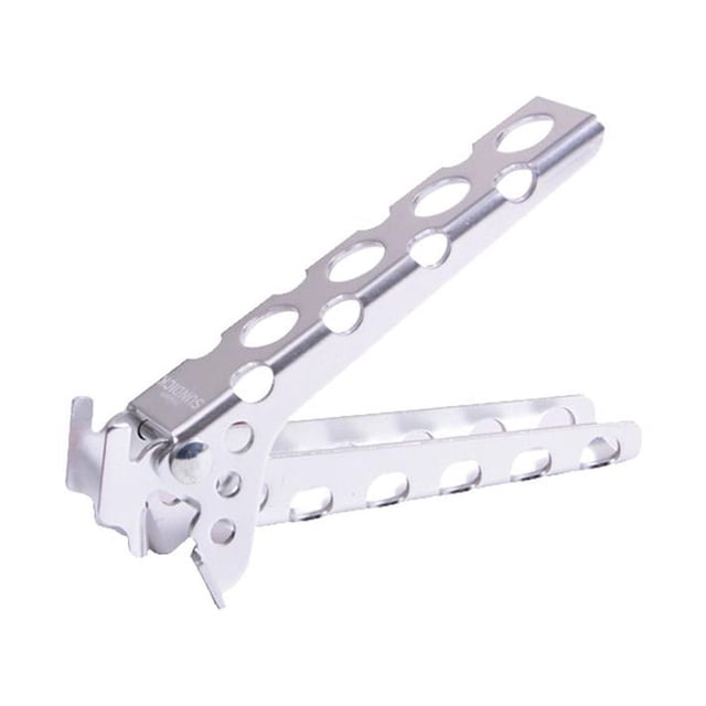 Camping Pot Gripper Anti-Scald Pan Bowl Mango para exteriores Soporte Clip Plata JShteea El nuevo