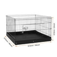 thumbnail image 3 of VEVOR Dog Playpen, 4 Pcs 24 x 36 in Panels Foldable Metal Pet Exercise Pen, Dog Fence Indoor and Outdoor Pen with Door and 600D Oxford Fabric Bottom Pad, for Dogs, Cats and Other Small Animals, 3 of 9