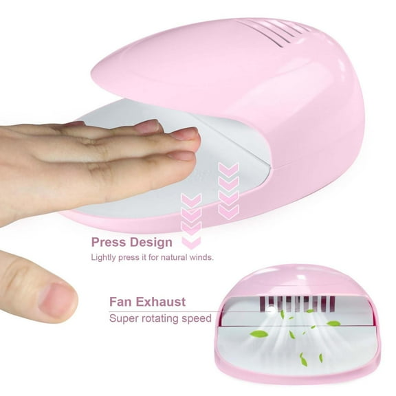 IOZOI Nail Fan Dryer & Nail Oil Blower, Battery Operated Fast-Drying Nail Polish Dryer for Kids & Adults,Safe Manicure Tool for Home, Travel & Salon Use