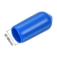 thumbnail image 3 of Uxcell 25pcs Rubber End Caps 1/4"(6mm) ID Vinyl Round End Cap Cover Screw Thread Protector Blue, 3 of 4