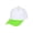 White/Lime Green, variant on Blank Baseball Hats Adjustable Hook and Loop Closure