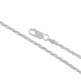 thumbnail image 2 of Sterling Silver 2.50MM Rope (Diamond Cut) Chain Necklace for Men and Women ( Unisex ), 16"-30", 2 of 7