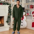 thumbnail image 2 of qolati Family Christmas Onesie Adults Christmas Pajamas Jumpsuit Xmas Ears Hoodies Rompers Flannel Matching Sleepwear Hooded Warm Loungewear, 2 of 7
