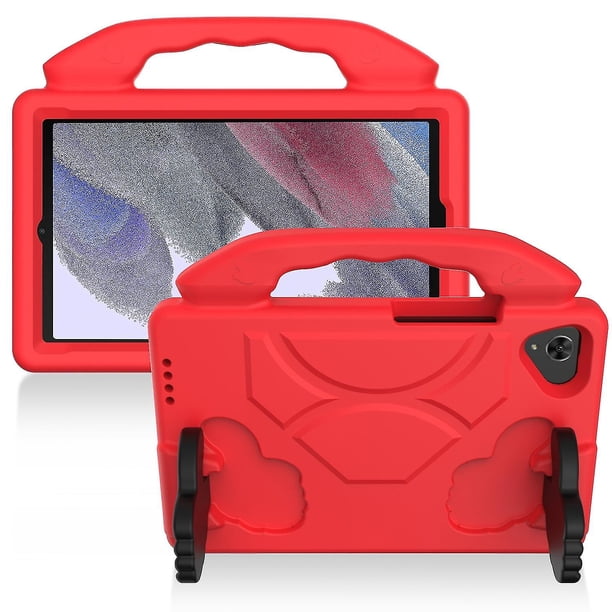 Funda de EVA a prueba de golpes con soporte para el pulgar para Samsung Galaxy Tab A7 Lite T220/T225 (negra)