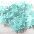 thumbnail image 2 of Clearance! Fenull 100Pc Kids Bedroom Fluorescent Glow In the Dark Stars Wall Stickers Blue, Wall Sticker Clearance Sale, a Pack of 100 Glow In the Dark Stickers Blue, 2 of 3