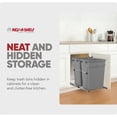 thumbnail image 6 of Rev-A-Shelf RV-18KD-17C S Double 35 Quart Pullout Waste Containers, Silver, 6 of 11