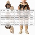 thumbnail image 7 of HCNTES Baby Boy Winter Clothes Toddler Boys Fall Winter Outfit Sets, 6M 12M 18M 24M 2T 3T 4T 5T 6T 7T 2-Pieces Plaid Hoodie Sweatshirt Top + Jogger Pants Outfit Set Fall Winter Set, 7 of 7