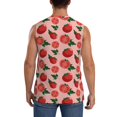 thumbnail image 4 of Fotbe Men's Tomatoes Print Men's Sleeveless Muscle Tank Tops Casual T-Shirts for Gym Workout Beach-3X-Large, 4 of 8
