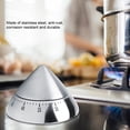 thumbnail image 2 of Fyearfly Minuterie de Cuisine, Acier Inoxydable à la Mode 60 Minutes Compte à rebours minuterie de Cuisson mécanique Outil de Cuisine(Argent), 2 of 12