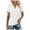 White, variant on Women Blouses Work Out Tops V N L Womens Tops 3/ 4 Sleeve Loose Fit Blank Shirt Womens Women Fit Shirt V Neck Short Sleeve Work Shirts Ladies Ling Slim Workout Shirts Pack White 2XL