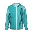 thumbnail image 1 of Balery a Teal Ribbonin Sudadera ligera de manga larga con capucha y protección solar UPF 50+ para hombre y mujer, ideal para pesca y running-3X-Large, 1 of 7