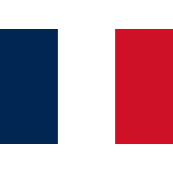 France Flag Decal Sticker - 6 inches wide