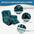 thumbnail image 2 of CHUNTIAN Stretch Recliner Slipcovers Printed Sofa Cover 4-Piece Fallon Collection Slipcover Lazy Boy Chair Covers Furniture Protector Recliner Chair Cover with Storage Pocket for Living Room, A2, 2 of 5