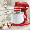 thumbnail image 2 of Ice Cream Attachment for KitchenAid Stand Mixer,Fits 4.5-5Qt Tilt-Head/6-7Qt Bowl-Lift Stand Mixers, 2-Quart Frozen Kitchenaid Ice Cream Maker Attachment, 2 of 6