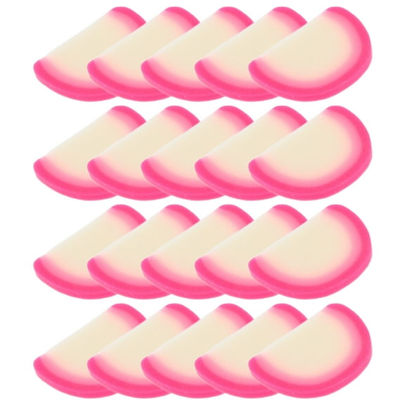 Masteelf 20pcs Artificial Fake Radish Slices Fake Vegetable Models for DIY Projects Home Decor Photography Props Simulation Radish Model