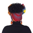 thumbnail image 3 of XIAOHUAGUA Fashion African Head Scarf And Warrings 2 Pieces Women Headwear Wax Ankara Hairband, 3 of 5