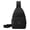 Black, variant on Women & Men Multi-Pocket Sling Crossbody Bag, Adjustable Water-Resistant Chest Backpack, Lightweight Casual Purse for Work Travel Outdoor Daily Use(Pink/One Size)