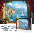 thumbnail image 5 of Lamplig Puzzles for Adults 1000 Pieces, Seaside Scenery Jigsaw Puzzle with Letters on Back, 27.6''x20.5'' 1000 Piece Puzzles for Adults, Fun Puzzle for Game Nights, 1:1 Poster, 5 of 9