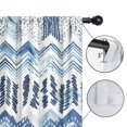 thumbnail image 4 of Blackout Kids Curtains,Blue Chevron Geometric Boho Pattern Childrens Insulated Curtains Set Of 2,Bedroom Essentials,Toddler Room Decor 42x63in(106x160cm), 4 of 5