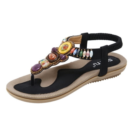 

zttd women s summer tourism beach bohemian retro ethnic style slippers