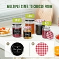 thumbnail image 3 of SOONTRANS Mason Jars 8oz, 12 Pack Regular Mouth Glass Jars With Lid Salad Jars with Stickers Canning Jars, Condiment Pots Pickling Home Decor Overnight Oats Fruit Preserves Jam Jelly Food Relishes, 3 of 6