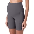 thumbnail image 4 of Taqqpue Women's Maternity Yoga Shorts Over The Belly Bump Summer Workout Running Active Short Pants with Pockets, 4 of 5
