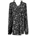 thumbnail image 4 of Womens Long Sleeve Shirts Dot Print Summer 2026 Tops Dressy Casual V-Neck Blouses, 4 of 5