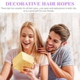 thumbnail image 4 of 2 PCS Play Band Scrunchies Femenino Elástico Pelo Pein PonyTail Titjetores Cuerdas para el cabello, 4 of 8
