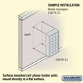 thumbnail image 4 of Salsbury Industries 19075-21ZSK Cell Phone Storage Locker - 7 Door High Unit (5 Inch Deep Compartments) - 21 A Doors - Bronze - Surface Mounted - Master Keyed Locks, 4 of 4