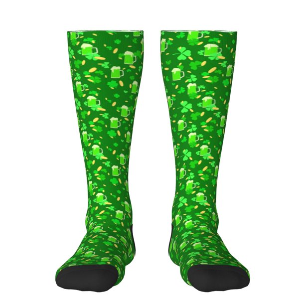 Balery St Patrick's Day2 Calcetines novedosos Calcetines deportivos Calcetines hasta la rodilla Calcetines de algodón Calcetines originales y geniales