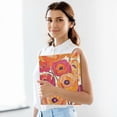 thumbnail image 6 of FORMRS 3 Ring Binder 1.5 inch with Pockets Set of 2 Clip Board 200 Sheets Capacity, Orange Hand Drawn Floral, 6 of 8