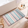thumbnail image 4 of Dvumao Bathroom Rugs, Concise Colorful Striped Faux Pashm Floor Mat Bathroom Sink Area Skidproof Mat Living Room Entryway Doormat, Mom Gifts, 4 of 6