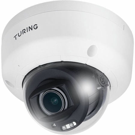 Turing Video EDGE+ EVC5ZD 5 Megapixel Outdoor Network Camera, Color, Dome, White, TAA Compliant