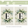 thumbnail image 6 of Crowned Beauty Monogram Letter E Garden Flag Floral 12x18 Inch Double Sided for Outside Small Burlap Family Last Name Initial Yard Flag CF767-12, 6 of 13