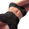 thumbnail image 4 of Conjunto de lencería de encaje floral encantador para mujer, sujetador, bragas, ropa interior, ropa de dormir, negro, XXL Inevent XX000203-14, 4 of 7