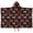 Red Controllers Games, variant on Red Controllers Games Icons Black Pattern Hooded Bath Towel，50"x30" for Ages 3 To 12 Kids, Quick Dry Lightweight Soft Microfiber Hood Beach Towel Cover Up for Kids