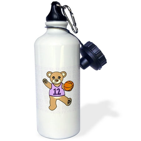 

Cute Basketball Player Teddy Bear Girl 21 oz Sports Water Bottle wb-15398-1
