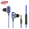 thumbnail image 2 of 2x Altavoces Dobles 1,2 M Auriculares con Cable de 3,5 Mm Auriculares Auriculares Estéreo de Azul Hugo Auriculares ergonómicos con cable, 2 of 7