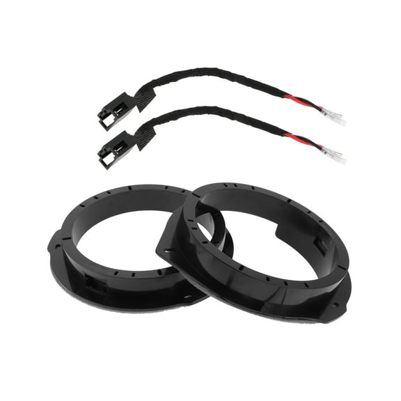 Unique Bargains Speaker Spacer Ring Tweeter Speaker Spacer Adaptor for Mercedes-Benz 6.5" 2 Set
