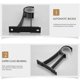 thumbnail image 5 of Soportes individuales para barra de cortina, de aleación de aluminio, resistentes (negro) 6, 5 of 5