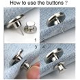 thumbnail image 1 of 4 juegos de alfileres de botón para jeans, reemplazo de botón de Jean, alfileres de botón de Jean ajustables, Clips de Metal a presión LingWen 8390612162084, 1 of 1
