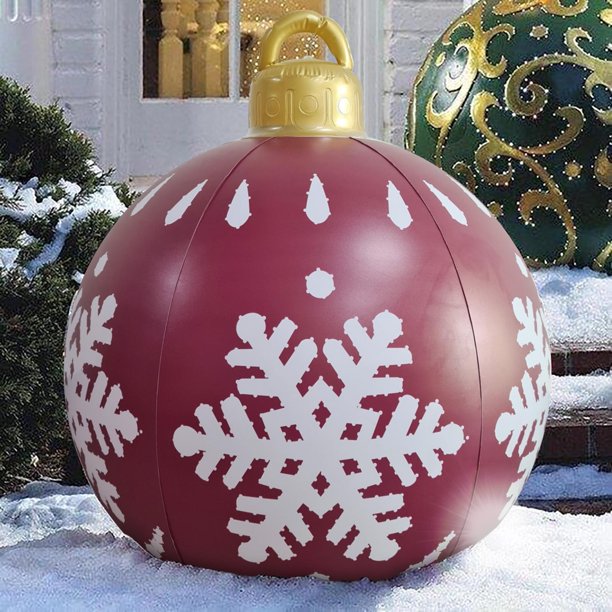 Outdoor Christmas PVC Inflatable Decorated Ball Ornament Christmas