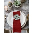 thumbnail image 2 of Red Floral Cloth Napkins Set of 4 Reusable Dinner Napkins, Country Farmhouse Abstract Flowers Pattern Cocktail Napkin Washable Table Napkins for Wedding/Holiday Party/Baby Shower 20"x20", 2 of 7